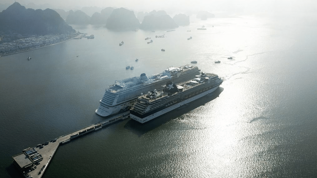 Bến du thuyền sang trọng tại Sun Elite City mang lại trải nghiệm độc đáo bên Vịnh Hạ Long.