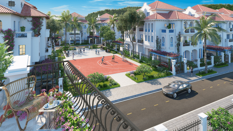 Biệt thự đơn lập tại Sun Elite City Hạ Long với khu thể thao tiện ích và không gian sống xanh.