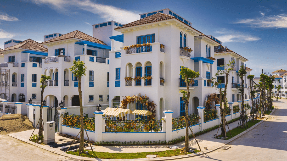 Biệt thự tại Sun Elite City Hạ Long mang phong cách Địa Trung Hải. Ảnh: Sun Group