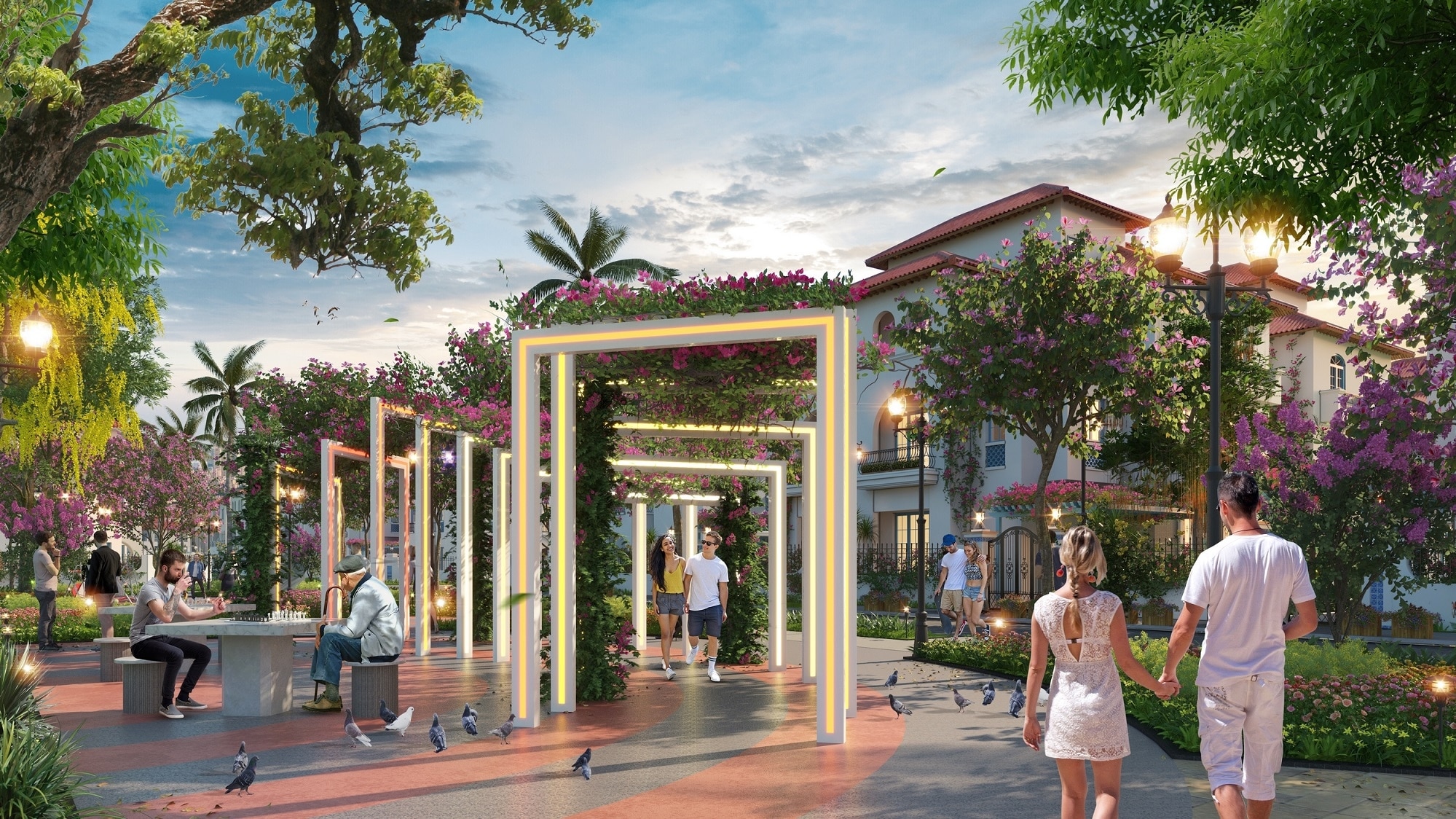 Không gian sống đậm chất Tây Ban Nha tại Sun Elite City Hạ Long, mang đến môi trường trong lành và tiện nghi cao cấp.