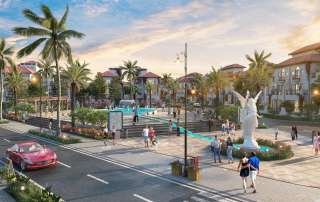 Quảng trường trung tâm của công viên Victoria tại dự án Sun Elite City Hạ Long, tổ chức các lễ hội quanh năm.
