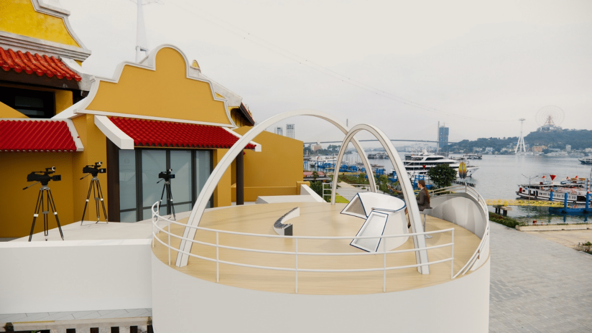Sân khấu tầng 3 nhà điều hành Cảng tàu khách Quốc tế Hạ Long trong dự án Sun Elite City Hạ Long.